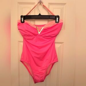 Vince Camuto Pink One Piece Swimsuit
